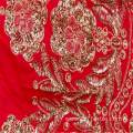 Elegant Outdoor Rayon 3mm Sequin Embroidered Fabrics